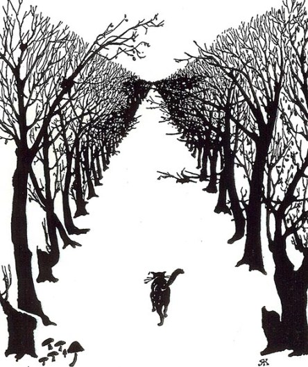 The Cat that Walked by Himself, from the Just-So Stories, text and illustration by Rudyard Kipling