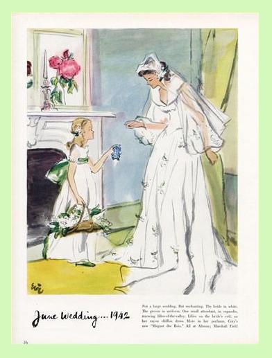 Ad for Coty Muguet des Bois perfume, 1942.