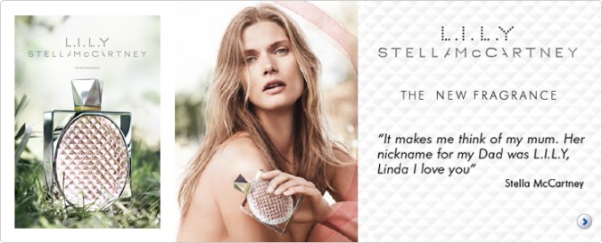 L.I.L.Y. fragrance based on lily of the valley or muguet, by Stella McCartney
