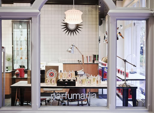 Storefront of perfumery Parfumarija in Dublin, Ireland.