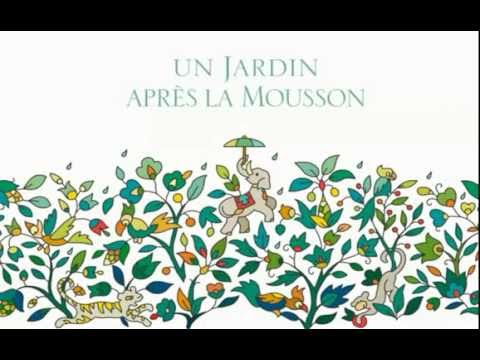 Print for outer box of Hermes' eau de toilette Un Jardin Apres La Mousson