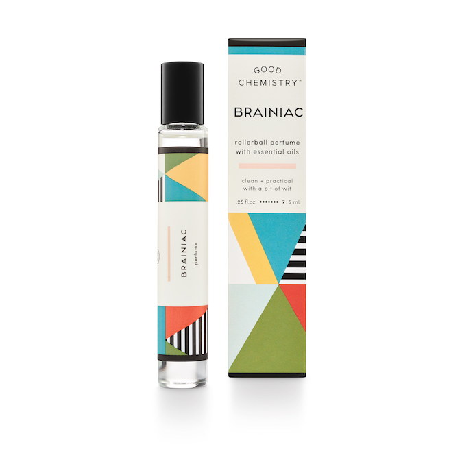 Rollerball of Brainiac fragrance from Target's Good Chemistry collection by Illume