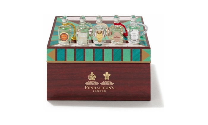 GIft coffret of five Penhaligon's miniature fragrances