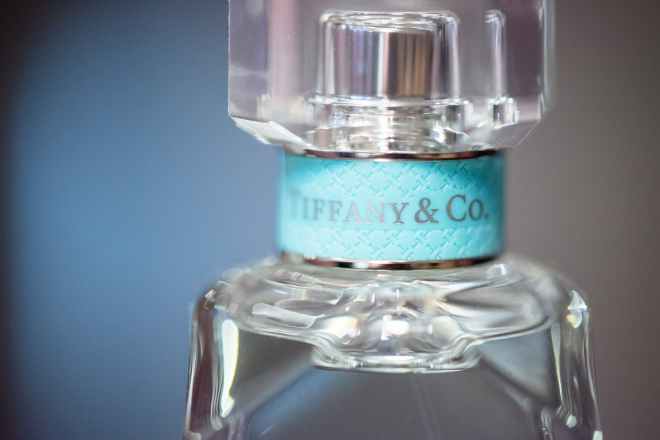 Bottle of Tiffany & Co. perfume Tiffany blue