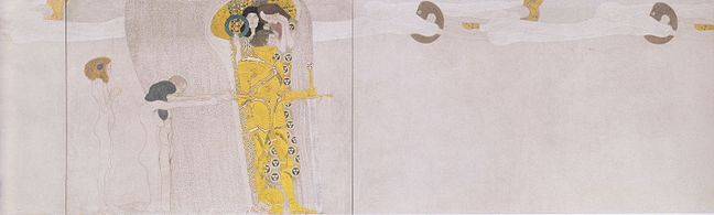 Panel, Gustav Klimt's Vienna Secession Beethoven Frieze