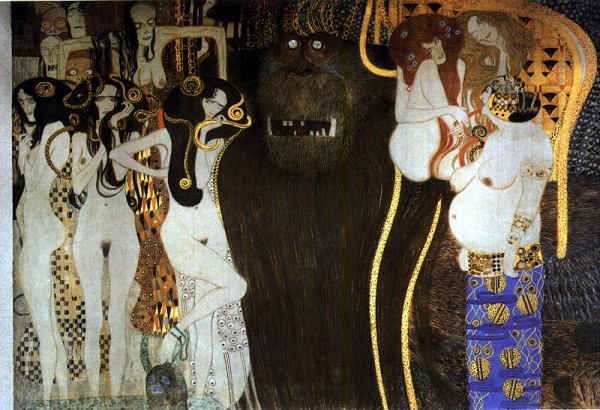 Gustav Klimt's Beethoven Frieze, second panel