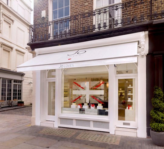 Jo Loves fragrance boutique at 42 Elizabeth Street, London.