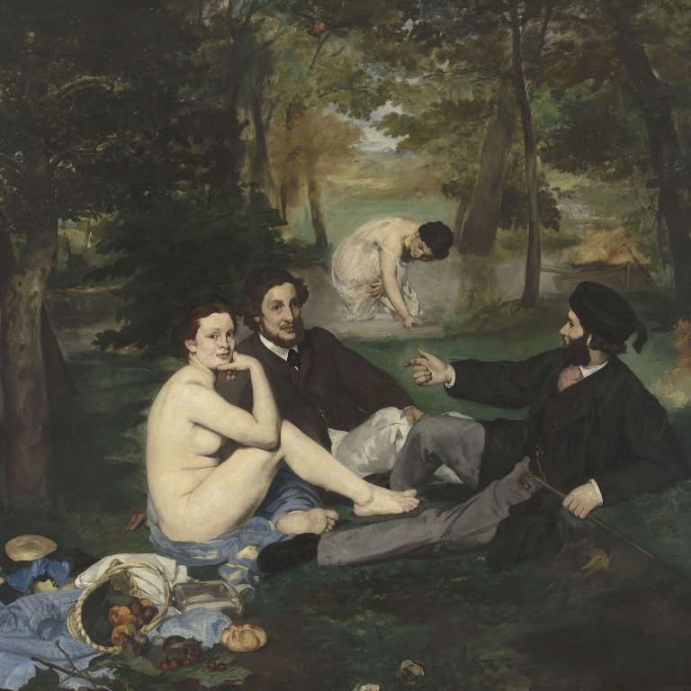Le Dejeuner sur l'Herbe, painting by Edouard Manet, from Musee de l