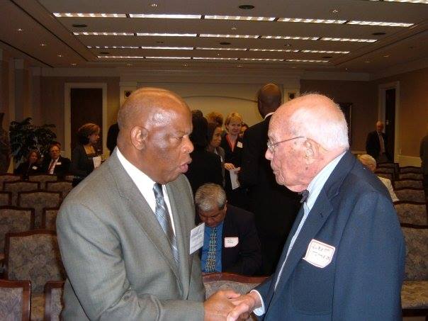 Congressman and civil rights leader John Lewis with Dr. Elbert Tuttle, Jr.