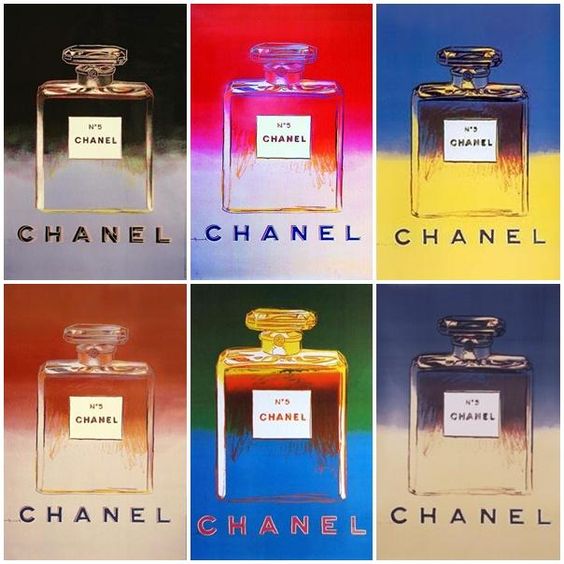 Bottles of Chanel No.5 perfume by Andy Warhol