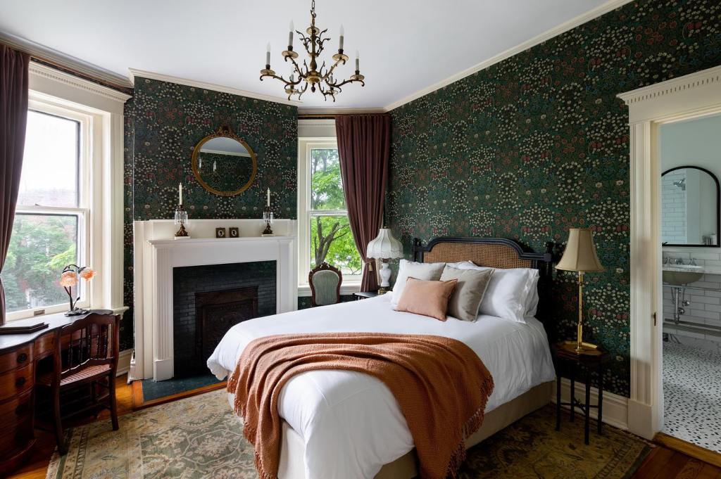 Victorian room in bed and breakfast inn