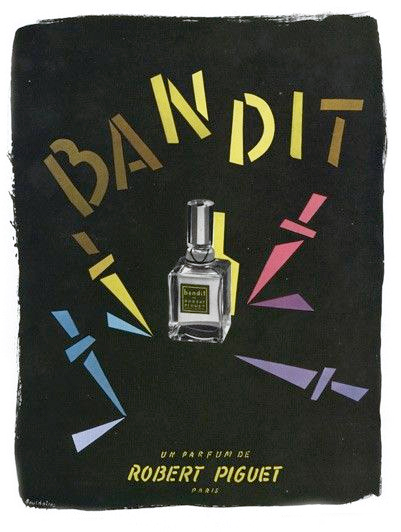 Vintage ad for Robert Piguet's Bandit perfume