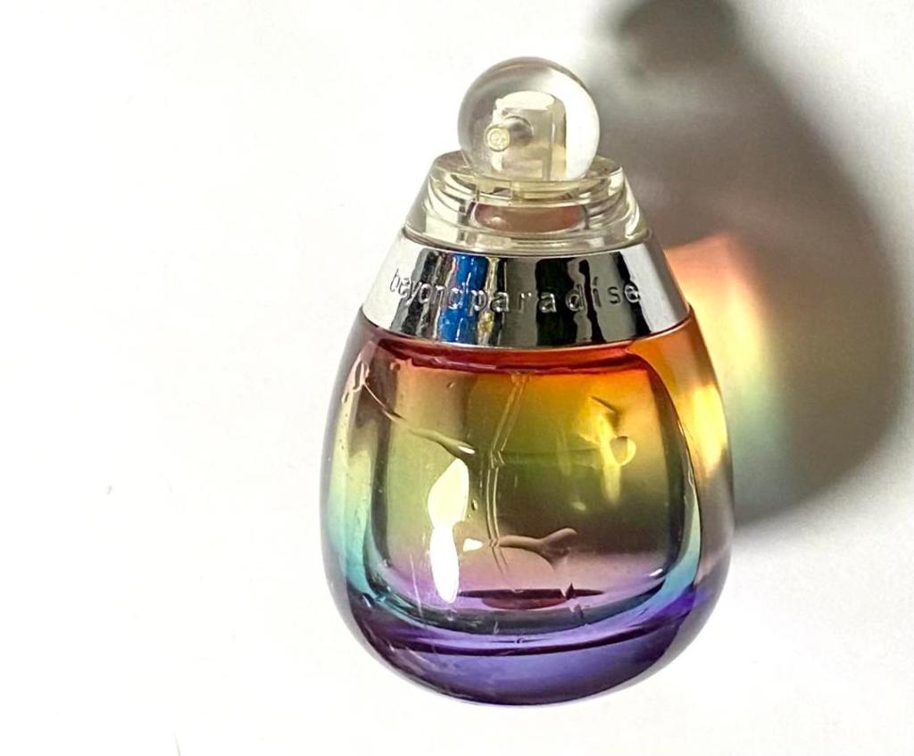 Rainbow bottle of Beyond Paradise eau de parfum